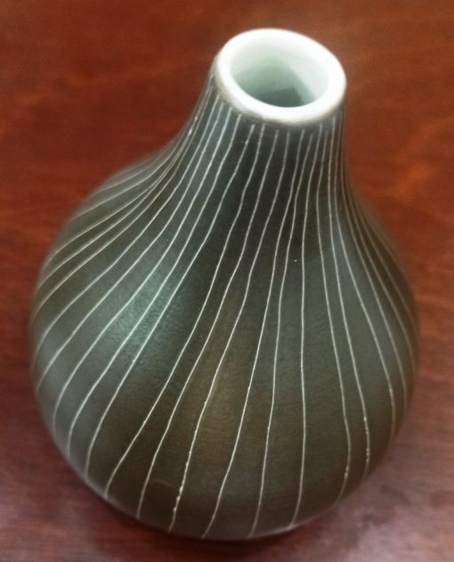 JS Mocha Scratched Vase Medium