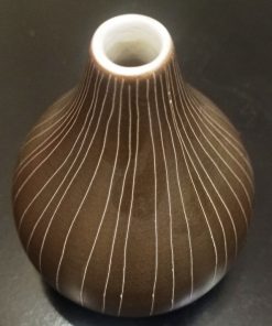 JS Mocha Scratched Vase Medium