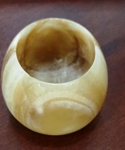 Elegant Polished Cup Shape Marble Vase