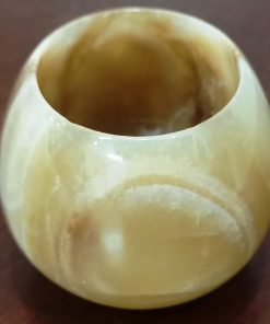 Elegant Polished Cup Shape Marble Vase