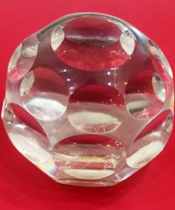 Crystal Glass Faceted Paperweight