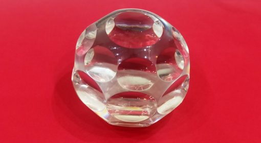 Crystal Glass Faceted Paperweight