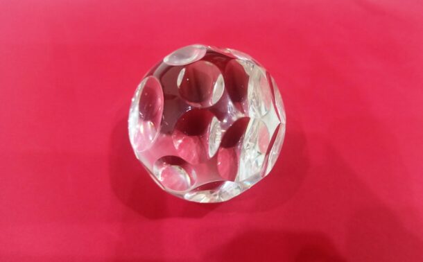 Crystal Glass Faceted Paperweight - Image 4