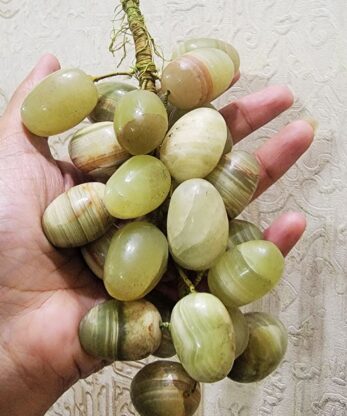 Cluster of Green Grapes - Agate Grape Bunch - Onyx Bunch of Grapes - Vintage Marble Grapes