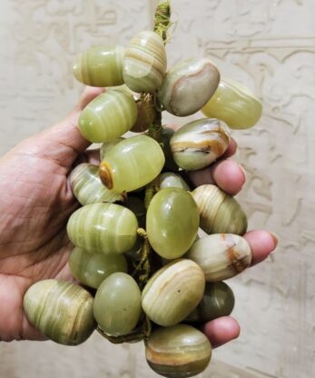 Cluster of Green Grapes - Agate Grape Bunch - Onyx Bunch of Grapes - Vintage Marble Grapes