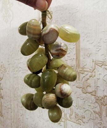 Cluster of Green Grapes - Agate Grape Bunch - Onyx Bunch of Grapes - Vintage Marble Grapes