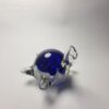 Crystal Turtle Blue Art Glass Paperweight