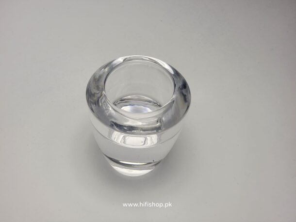 Glass Thick Cone-Shaped Tealight Candle Holder