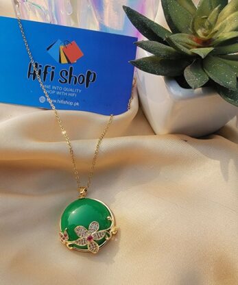 Elegant Green Pendant for Women and Girls