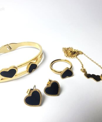 Heart-Shaped Jewelry Set for Women and Girls