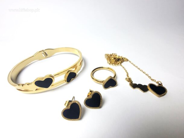 Heart-Shaped Jewelry Set for Women and Girls