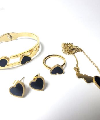 Heart-Shaped Jewelry Set for Women and Girls