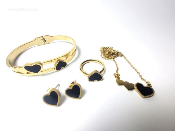 Heart-Shaped Jewelry Set for Women and Girls