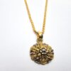 Luxurious Looking Gold-plated Locket with Chain for Women and Girls