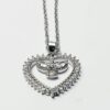 Sparkling Heart-shaped Zirconia Pendant for Women and Girls