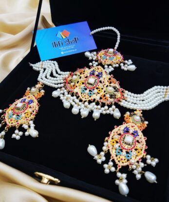 gold-plated necklace chokar set