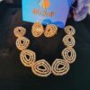 Golden Necklace with Matching Earrings