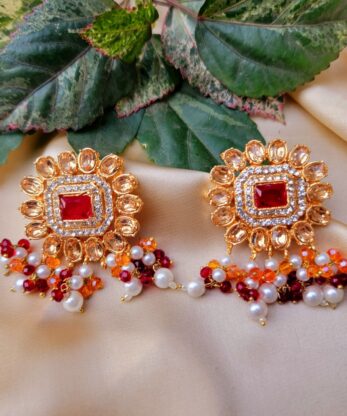 Kundan necklace chokar set