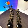 Long Drop Earrings Black Colors 5