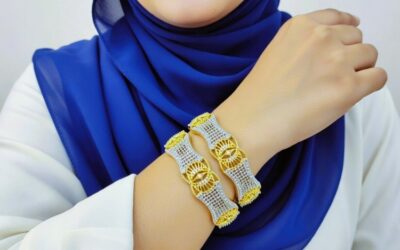 Shimmering 1-carat Kara Pair in Silver Color