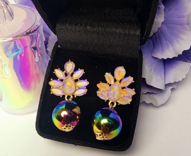 Trendy Fashion Earrings (Lavender)