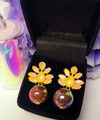 Trendy Fashion Earrings (Peach)