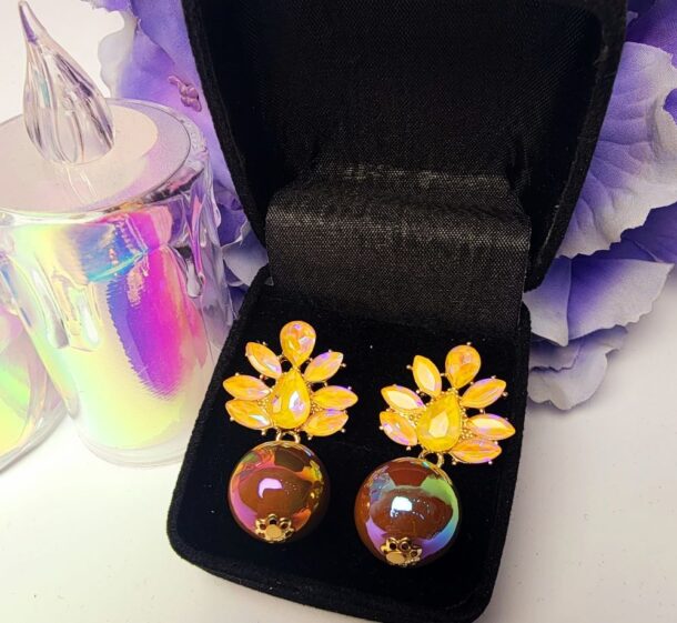 Trendy Fashion Earrings (Peach)