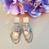 White Kundan Earrings