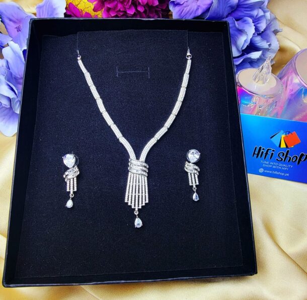 1-Carat Necklace - American Diamond Cut Jewellery in Pakistan