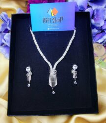 1-Carat Necklace - American Diamond Cut Jewellery in Pakistan