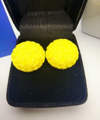 Chic Yellow Earring Studs