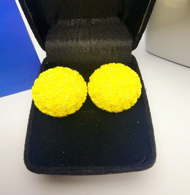 Chic Yellow Earring Studs