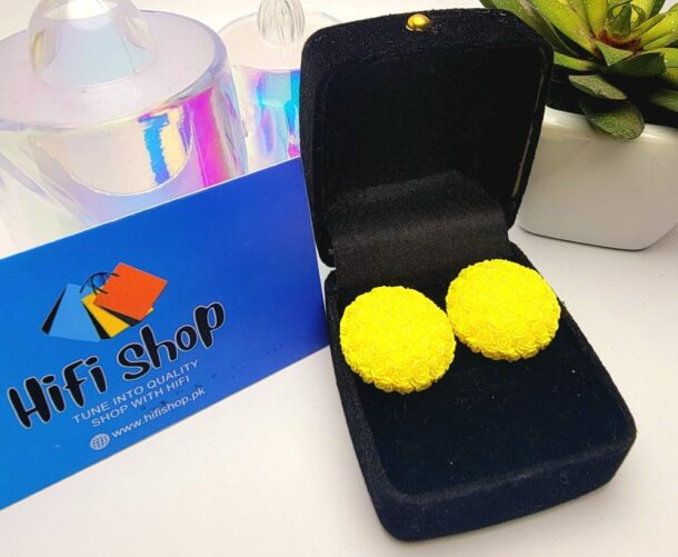 Chic Yellow Earring Studs