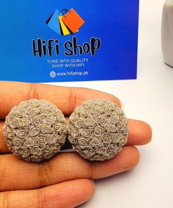 Grey earring studs