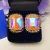 Aurora Borealis Earring Studs (Lilac)