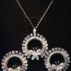 Shimmering Pendant Set with Earrings