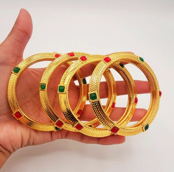 Gold Plated Bangles for Daily Use