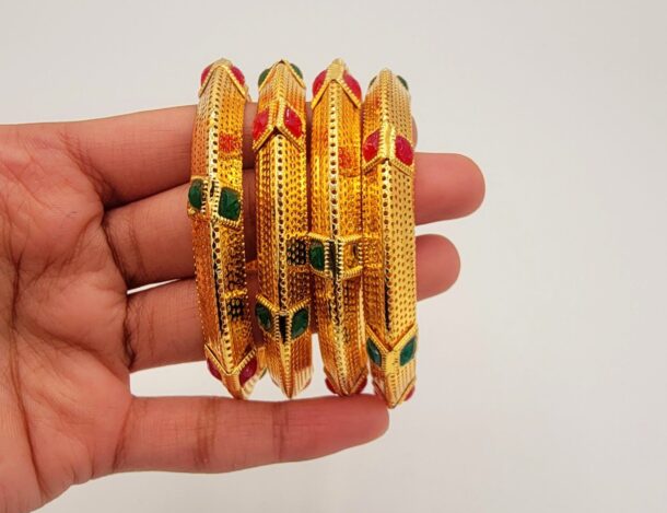 Gold Plated Bangles for Daily Use