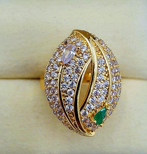 Gold Polished Artificial Rings in Pakistan