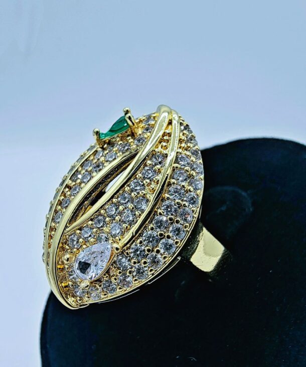 Gold Polished Artificial Rings in Pakistan