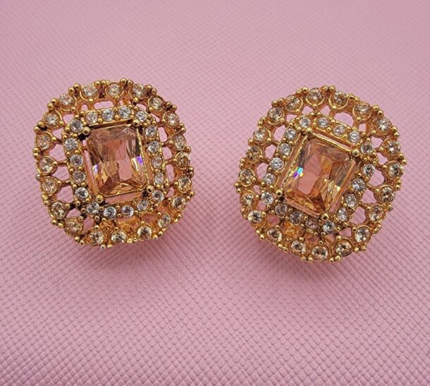 Champagne Stud Earrings