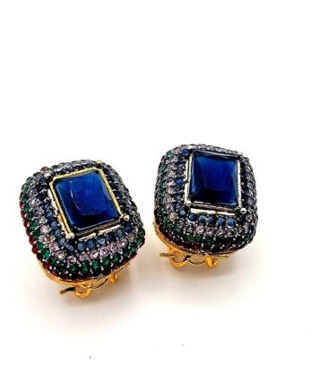 Magical Blue Stud Earrings