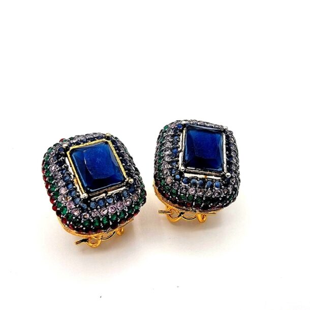 Magical Blue Stud Earrings