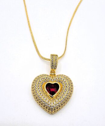 Red Heart Shaped Pendant– A Symbol of Love and Elegance