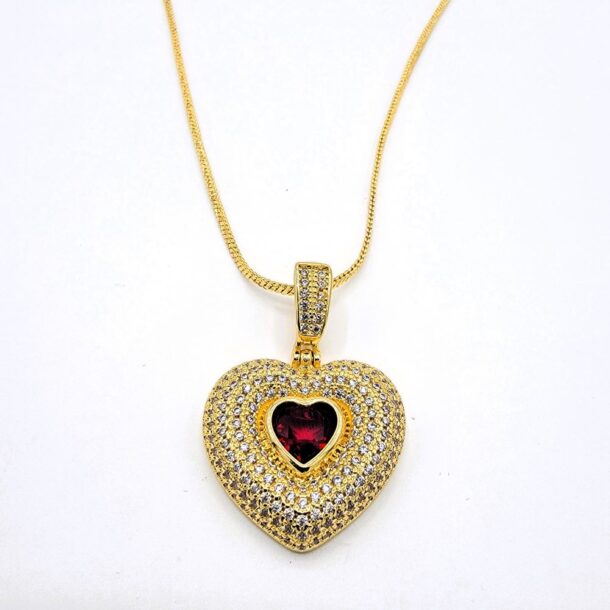 Red Heart Shaped Pendant– A Symbol of Love and Elegance