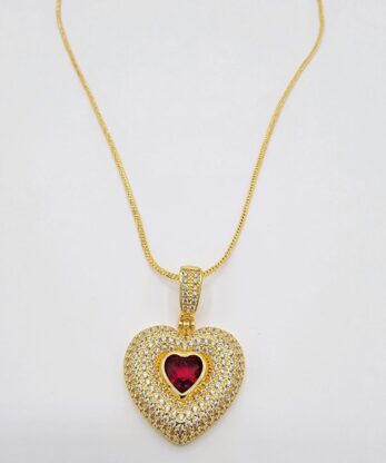 Red Heart Shaped Pendant– A Symbol of Love and Elegance