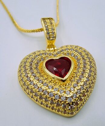 Red Heart Shaped Pendant– A Symbol of Love and Elegance