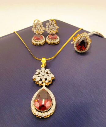 Tremendous Locket Combo Set in Pakistan with Chain And Adjustable Ring