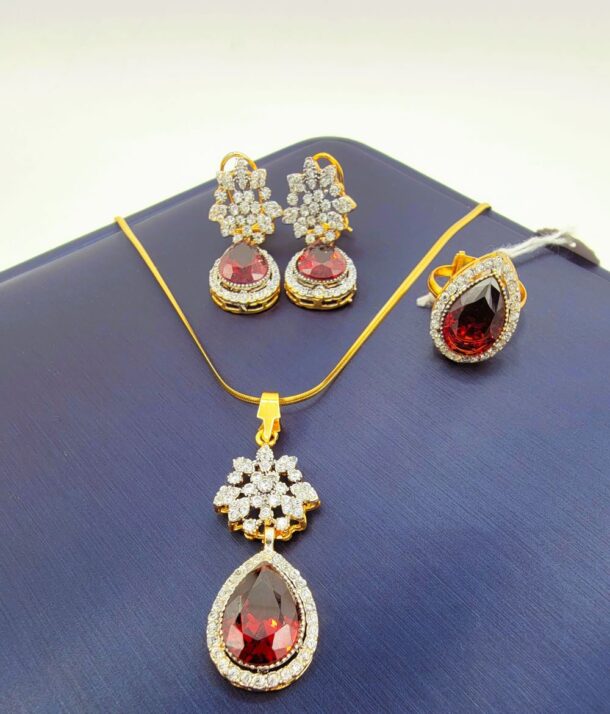 Tremendous Locket Combo Set in Pakistan with Chain And Adjustable Ring