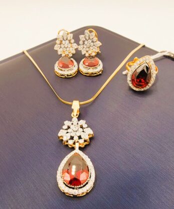 Tremendous Locket Combo Set in Pakistan with Chain And Adjustable Ring